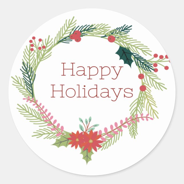 Adesivo Férias Felizes das Mortes de Natal (Frente)