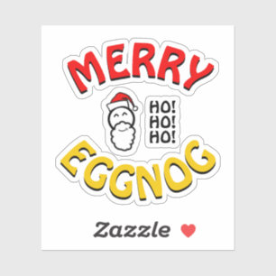 Adesivo Férias Felizes de Eggnog – Piada de Natal com Jogo