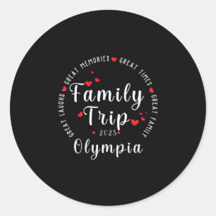 Adesivo Férias na cidade de Olympia, família combinando ho