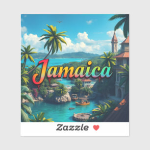 Adesivo Férias na Jamaica