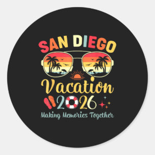 Adesivo Férias na Praia de San Diego Ca