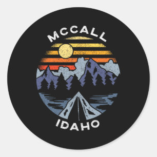 Adesivo Férias nas Montanhas de Mccall Idaho Lembrança de 