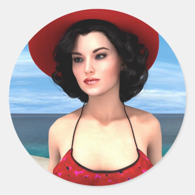 Adesivo Férias Vintage (Frente)