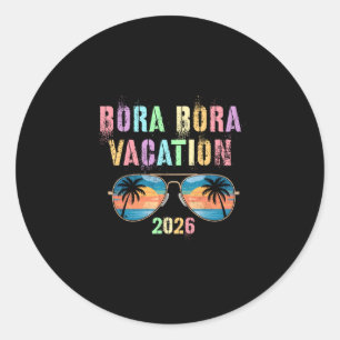 Adesivo Férias vintage bora bora 2026 natação viagem
