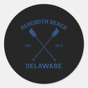 Adesivo Férias Vintage Rehoboth Beach Para Homens Mulheres