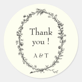 Adesivo Ferida russa do casamento de Ivory Chic