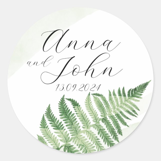 Adesivo Fern Verde Minimalista (Frente)