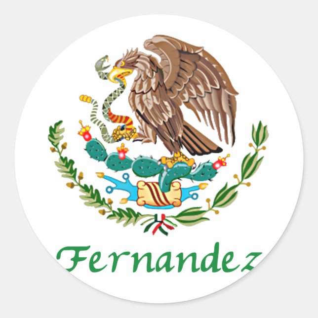 Adesivo Fernandez Selo Nacional Mexicano (Frente)