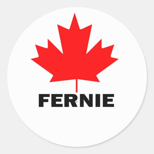 Adesivo Fernie, Colúmbia Britânica (Frente)