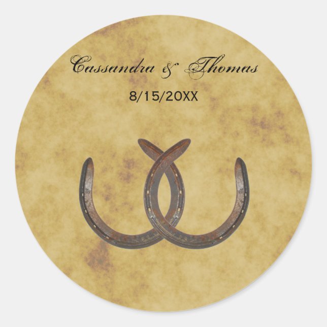 Adesivo Ferraduras Crônicas Rásticas Vedantes de envelopes (Frente)