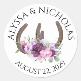 Adesivo Ferraduras e Púrpura Floral