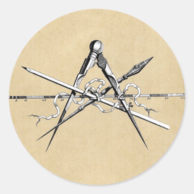 Adesivo Ferramentas de elaboração da arquitetura clássica (Frente)