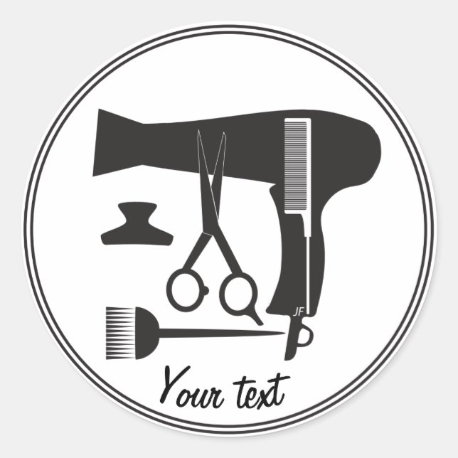 Adesivo Ferramentas de hairstyle (Frente)