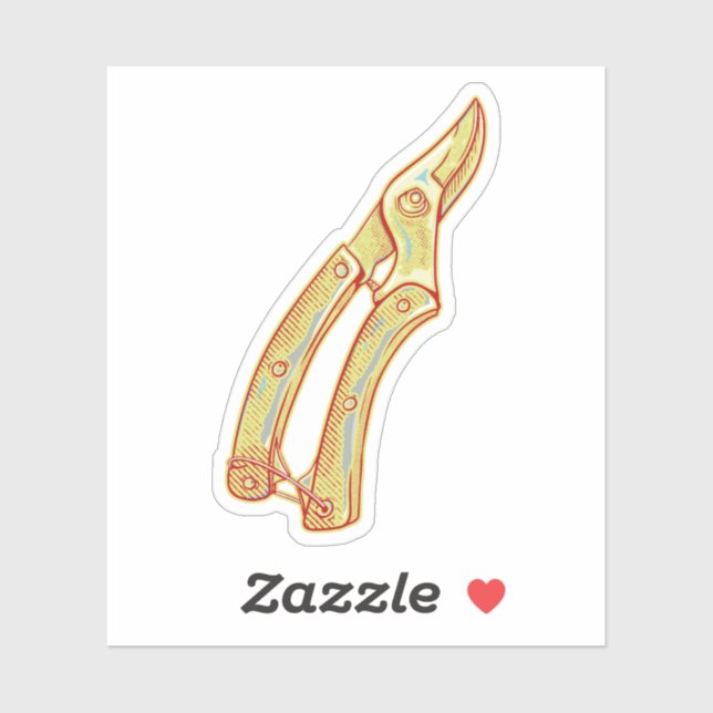 Adesivo Ferramentas de jardinagem para relatores (Folha)