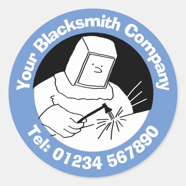 Adesivo ferreiros, soldas e estruturas de aço (Frente)