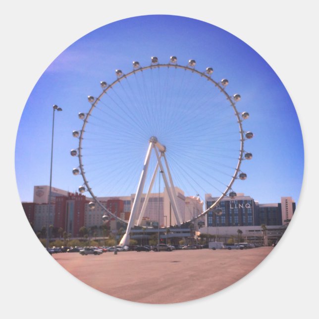 Adesivo Ferris Wheel em Alto Cilindro Las Vegas #2 Sticker (Frente)