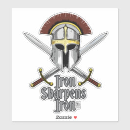 Adesivo Ferro Sharpens Ferro Inspiração Cristã Essencial