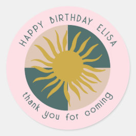 Adesivo Festa à Beira-Mar ANIVERSÁRIO Moderno Fofo PERSONA