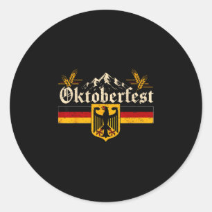 Adesivo Festa alemã de bebida vintage oktoberfest