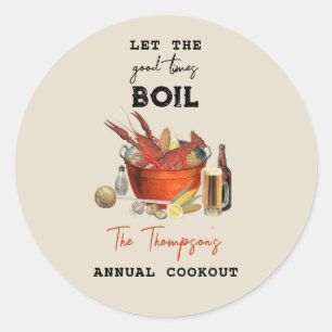 Adesivo Festa anual de lagostas mariscais no Verão