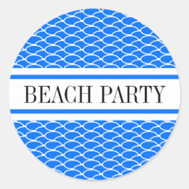 Adesivo FESTA BEACH Brilhante Blue Waves Stripes