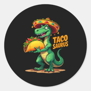 Adesivo Festa Cinco De Mayo T-rex Sombrero Tacosaurus Din