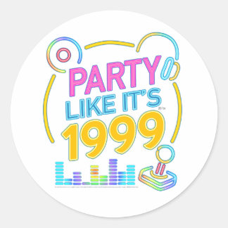 Adesivo Festa Como Se Fosse 1999®™ – Trilha Sonora Neon