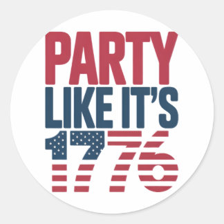Adesivo Festa como se fosse uma citação viral de 1776