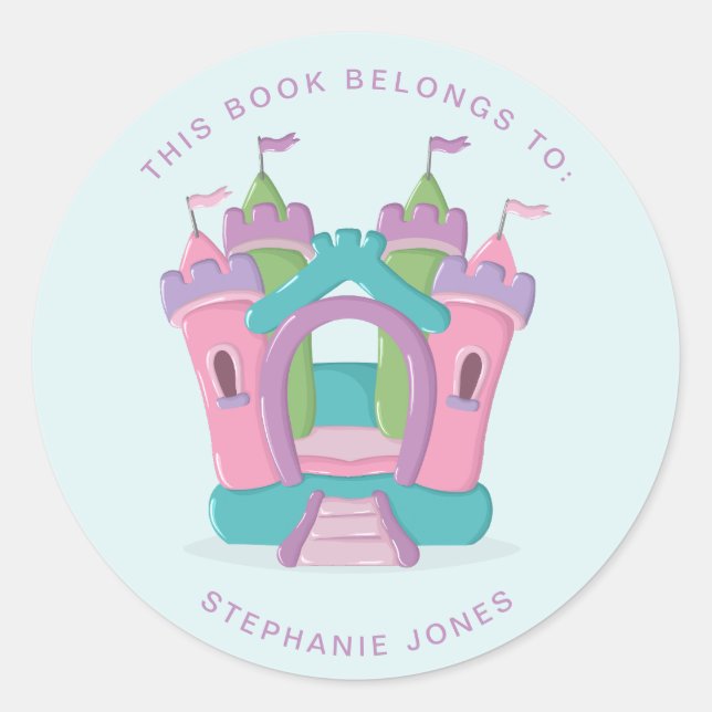 Adesivo Festa da Casa Bronca Este Livro Pertence (Frente)