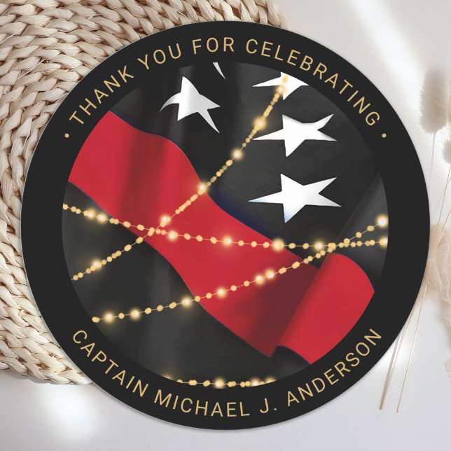 Adesivo Festa da Linha Vermelha fina de remoção de bombeir (Criador carregado)