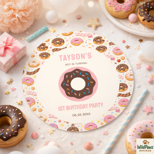 Adesivo Festa de 1º Aniversário da Sweet One Donut   Donut