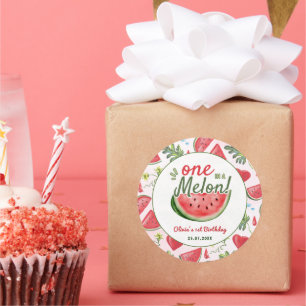 Adesivo Festa de 1º Aniversário One in a Melon