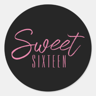 Adesivo Festa de 16 anos Sweet Sixteen