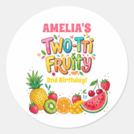 Adesivo Festa de 2 anos Two-tti Fruity