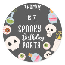 Festa de aniversário assustadora de halloween