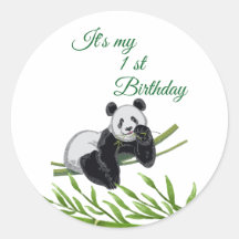 Festa de aniversário Bamboo de Panda Verde