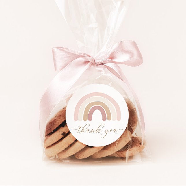 Adesivo Festa de aniversário Boho Rainbow (Criador carregado)