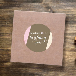 Adesivo Festa de aniversário Branca de Prprinkles napolita