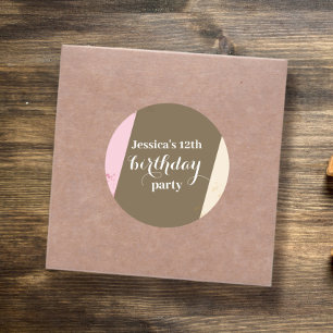 Adesivo Festa de aniversário Branca de Prprinkles napolita