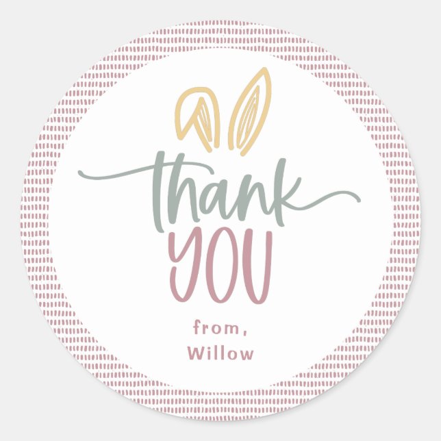 Adesivo Festa de aniversário Bunny (Frente)