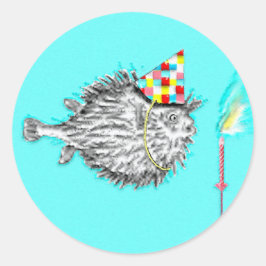 Adesivo Festa de Aniversário com Tema de Peixe