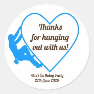 Adesivo Festa de aniversário da escalada