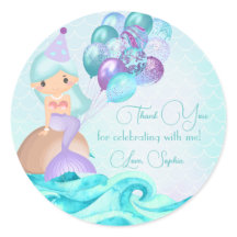 Festa de aniversário da Turquoise Mermaid Obrigado