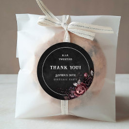 Adesivo Festa de aniversário de 30 anos Floral Rip 20s Obr