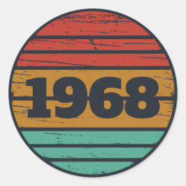 Adesivo Festa de aniversário de 55.a safra personalizada