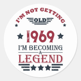 Adesivo Festa de aniversário de 55.a safra personalizada