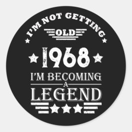 Adesivo Festa de aniversário de 55.a safra personalizada