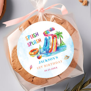 Adesivo Festa de aniversário de abertura do deslizamento d