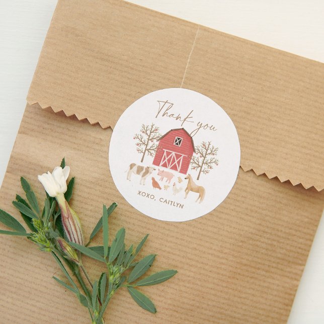 Adesivo Festa de aniversário de animais de exploração (Criador carregado)