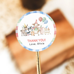 Adesivo Festa de aniversário de Aniversário de Animais de 